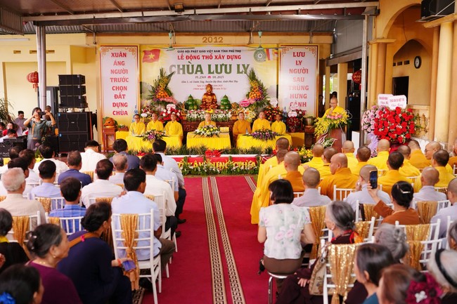 Lễ động thổ xây dựng chùa Lưu Ly – Phú Thọ