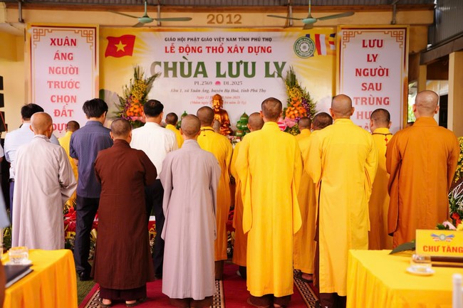 Lễ động thổ xây dựng chùa Lưu Ly – Phú Thọ