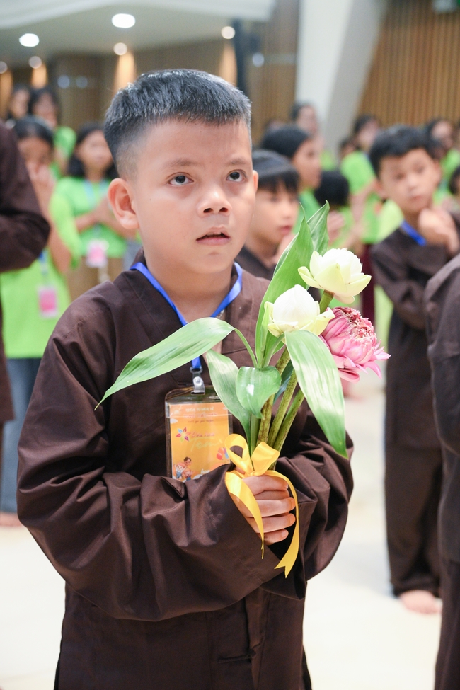 Khai khóa Khoá tu thiếu nhi– Xuất gia gieo duyên, chủ đề “Đóa hoa tâm”