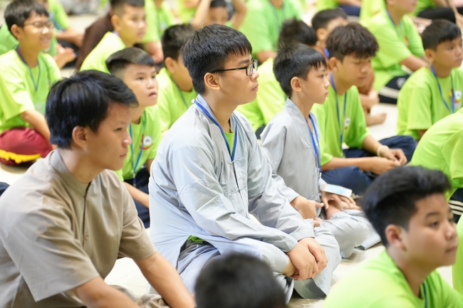 Khai khóa Khoá tu thiếu nhi– Xuất gia gieo duyên, chủ đề “Đóa hoa tâm”