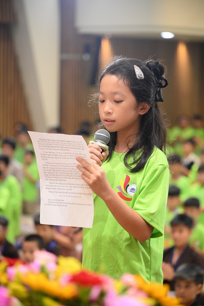 Khai khóa Khoá tu thiếu nhi– Xuất gia gieo duyên, chủ đề “Đóa hoa tâm”