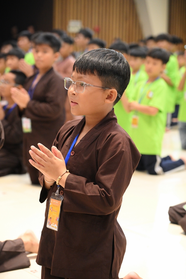 Khai khóa Khoá tu thiếu nhi– Xuất gia gieo duyên, chủ đề “Đóa hoa tâm”