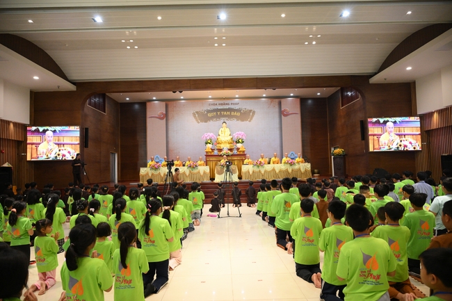 Khai khóa Khoá tu thiếu nhi– Xuất gia gieo duyên, chủ đề “Đóa hoa tâm”