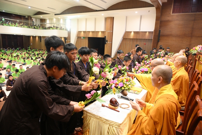 Khai khóa Khoá tu thiếu nhi– Xuất gia gieo duyên, chủ đề “Đóa hoa tâm”