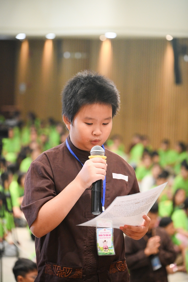 Khai khóa Khoá tu thiếu nhi– Xuất gia gieo duyên, chủ đề “Đóa hoa tâm”