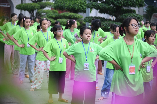 Khai khóa Khoá tu thiếu nhi– Xuất gia gieo duyên, chủ đề “Đóa hoa tâm”
