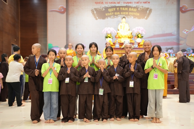 Khai khóa Khoá tu thiếu nhi– Xuất gia gieo duyên, chủ đề “Đóa hoa tâm”