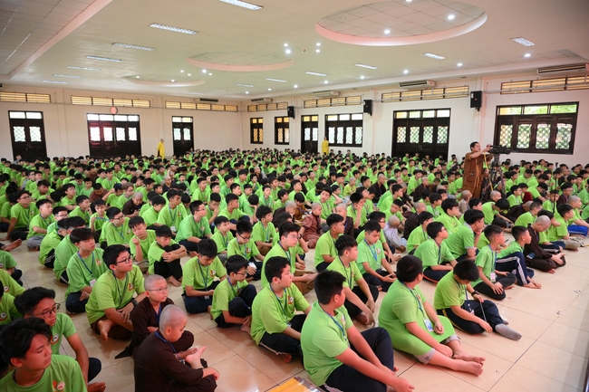 Khai khóa Khoá tu thiếu nhi– Xuất gia gieo duyên, chủ đề “Đóa hoa tâm”