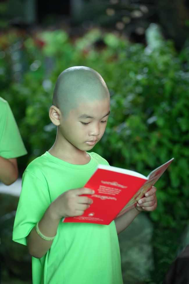 Khai khóa Khoá tu thiếu nhi– Xuất gia gieo duyên, chủ đề “Đóa hoa tâm”