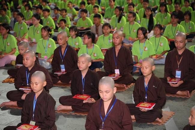 Khai khóa Khoá tu thiếu nhi– Xuất gia gieo duyên, chủ đề “Đóa hoa tâm”