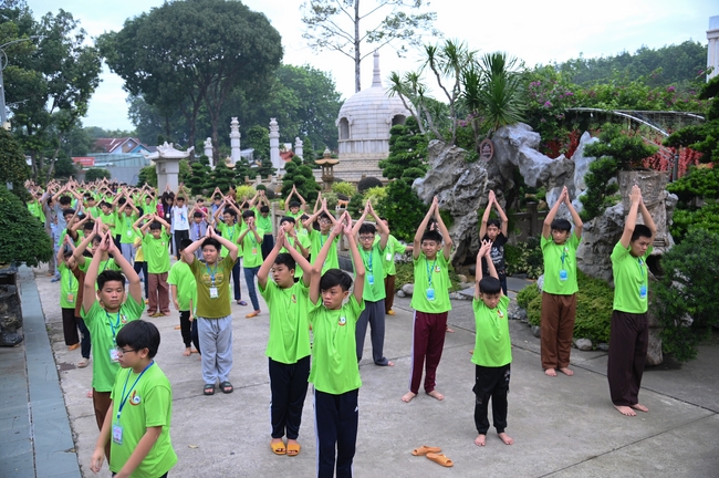 Khai khóa Khoá tu thiếu nhi– Xuất gia gieo duyên, chủ đề “Đóa hoa tâm”