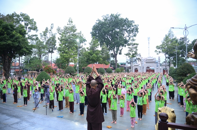 Khai khóa Khoá tu thiếu nhi– Xuất gia gieo duyên, chủ đề “Đóa hoa tâm”