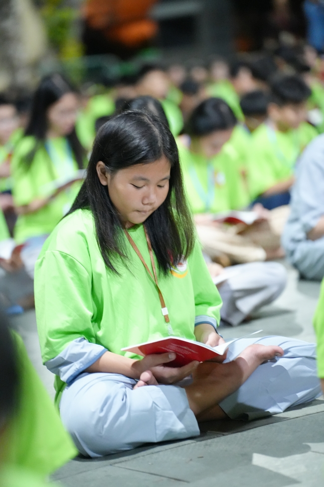 Khai khóa Khoá tu thiếu nhi– Xuất gia gieo duyên, chủ đề “Đóa hoa tâm”