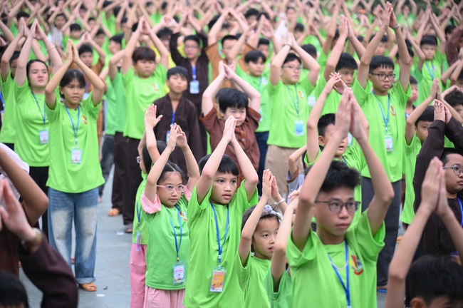 Khai khóa Khoá tu thiếu nhi– Xuất gia gieo duyên, chủ đề “Đóa hoa tâm”
