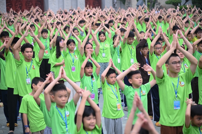 Khai khóa Khoá tu thiếu nhi– Xuất gia gieo duyên, chủ đề “Đóa hoa tâm”