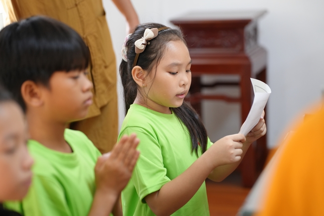 Khai khóa Khoá tu thiếu nhi– Xuất gia gieo duyên, chủ đề “Đóa hoa tâm”