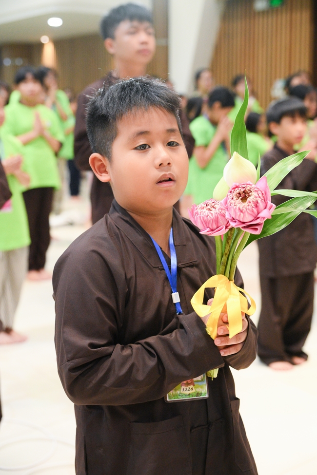 Khai khóa Khoá tu thiếu nhi– Xuất gia gieo duyên, chủ đề “Đóa hoa tâm”