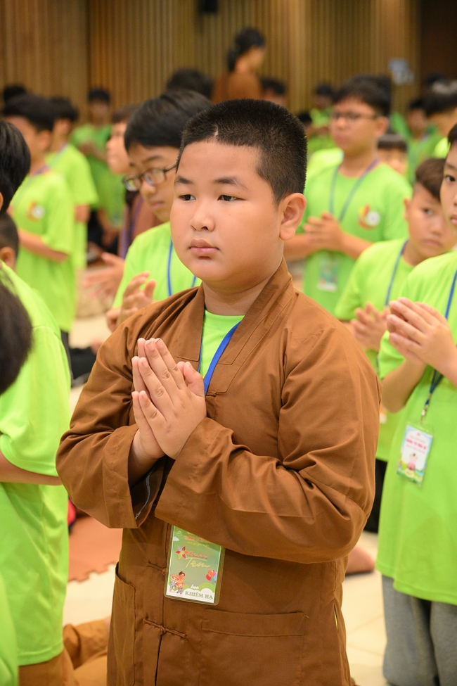 Khai khóa Khoá tu thiếu nhi– Xuất gia gieo duyên, chủ đề “Đóa hoa tâm”