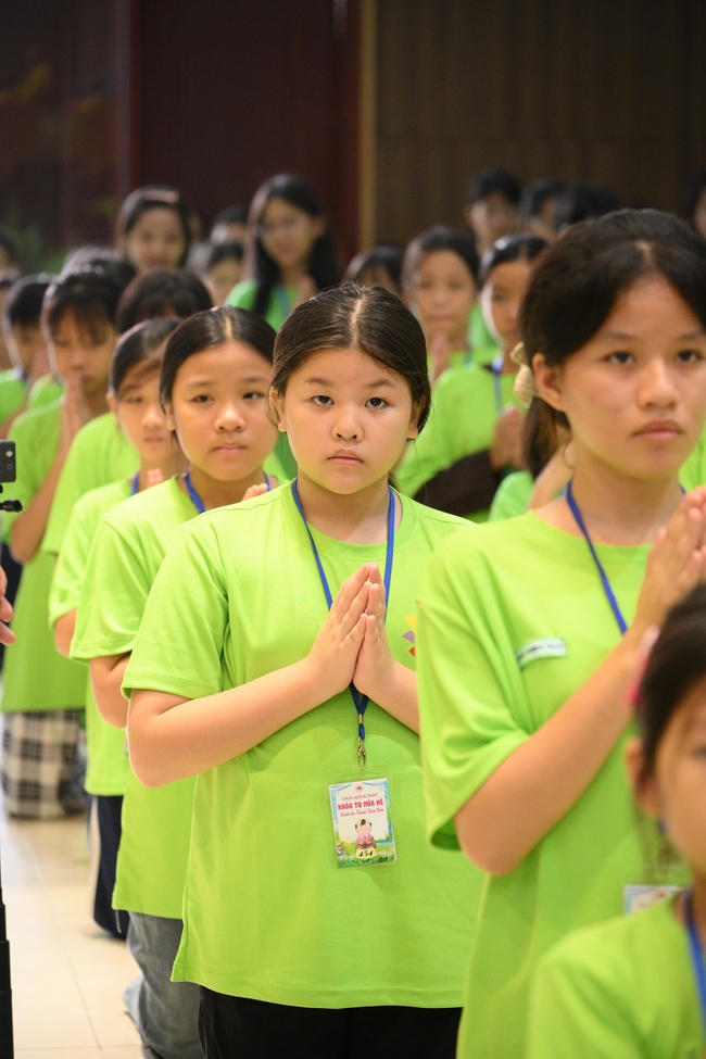 Khai khóa Khoá tu thiếu nhi– Xuất gia gieo duyên, chủ đề “Đóa hoa tâm”
