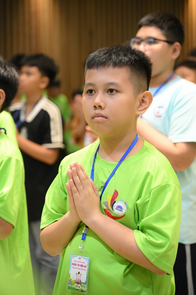 Khai khóa Khoá tu thiếu nhi– Xuất gia gieo duyên, chủ đề “Đóa hoa tâm”