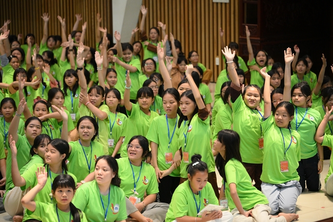 Ngày thứ 2 Khoá tu thiếu nhi – XGGD 2025 – Pháp thoại “Nhân quả” – Đại đức Thích Tâm Huỳnh