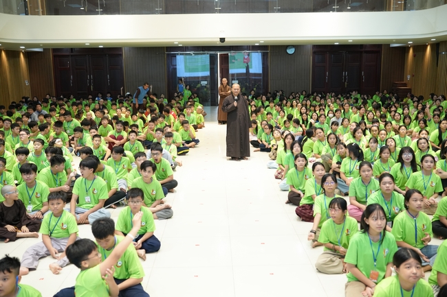 Ngày thứ 2 Khoá tu thiếu nhi – XGGD 2025 – Pháp thoại “Nhân quả” – Đại đức Thích Tâm Huỳnh