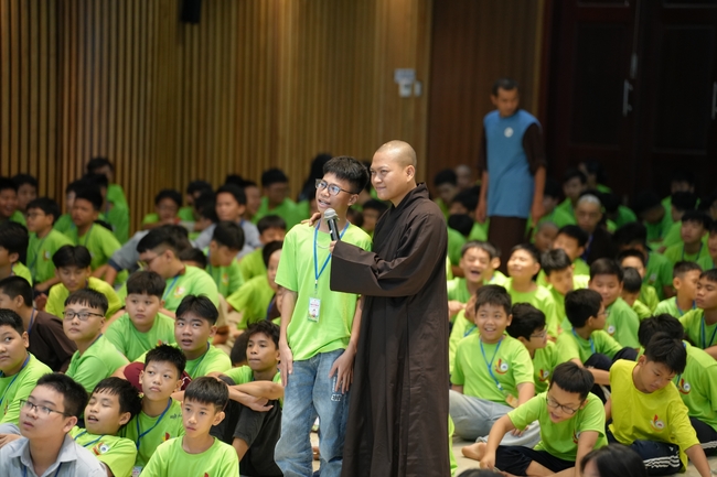 Ngày thứ 2 Khoá tu thiếu nhi – XGGD 2025 – Pháp thoại “Nhân quả” – Đại đức Thích Tâm Huỳnh