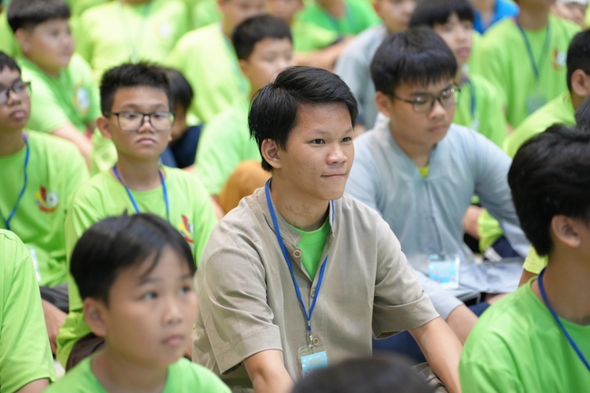 Ngày thứ 2 Khoá tu thiếu nhi – XGGD 2025 – Pháp thoại “Nhân quả” – Đại đức Thích Tâm Huỳnh