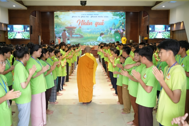 Ngày thứ 2 Khoá tu thiếu nhi – XGGD 2025 – Pháp thoại “Nhân quả” – Đại đức Thích Tâm Huỳnh