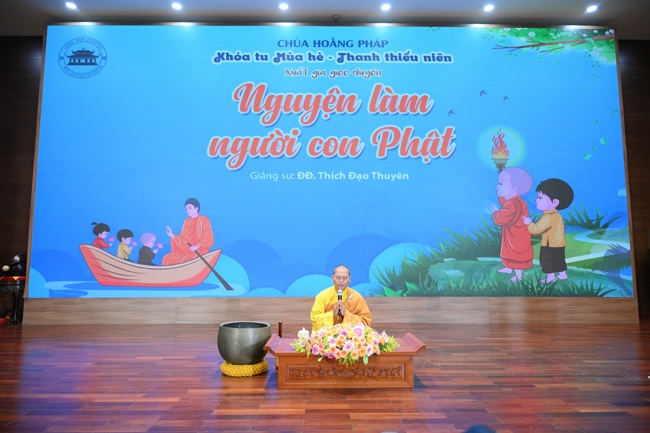 Ngày thứ 4 Khoá tu thiếu nhi – XGGD 2025 – Pháp thoại “Nguyện làm người con Phật”