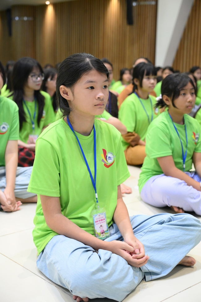 Ngày thứ 4 Khoá tu thiếu nhi – XGGD 2025 – Pháp thoại “Nguyện làm người con Phật”