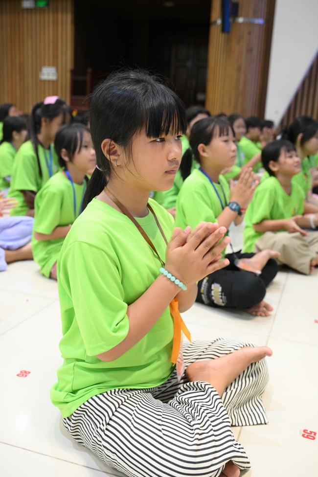 Ngày thứ 4 Khoá tu thiếu nhi – XGGD 2025 – Pháp thoại “Nguyện làm người con Phật”