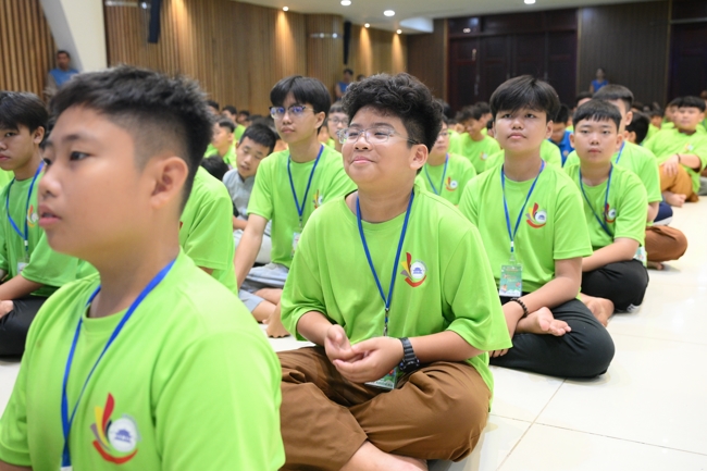 Ngày thứ 4 Khoá tu thiếu nhi – XGGD 2025 – Pháp thoại “Nguyện làm người con Phật”