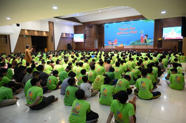 Ngày thứ 4 Khoá tu thiếu nhi – XGGD 2025 – Pháp thoại “Nguyện làm người con Phật”