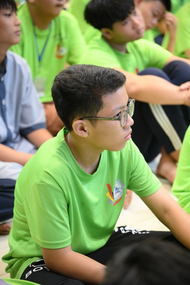 Ngày thứ 4 Khoá tu thiếu nhi – XGGD 2025 – Pháp thoại “Nguyện làm người con Phật”