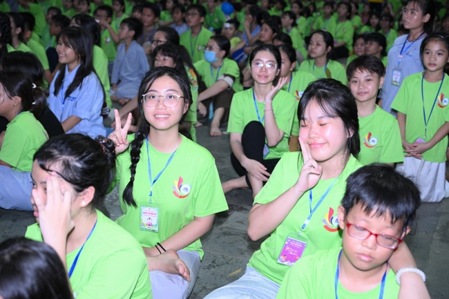 Ngày thứ 4 Khoá tu thiếu nhi – XGGD 2025 – Pháp thoại “Nguyện làm người con Phật”