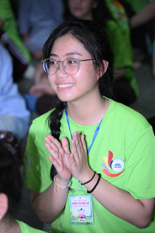 Ngày thứ 4 Khoá tu thiếu nhi – XGGD 2025 – Pháp thoại “Nguyện làm người con Phật”