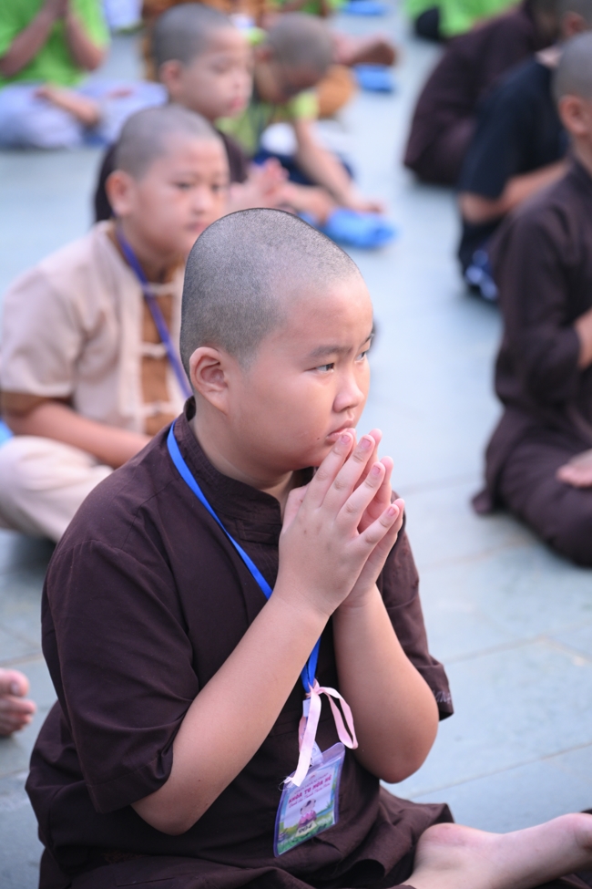 Ngày thứ 4 Khoá tu thiếu nhi – XGGD 2025 – Pháp thoại “Nguyện làm người con Phật”