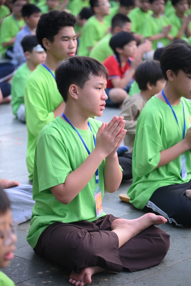 Ngày thứ 4 Khoá tu thiếu nhi – XGGD 2025 – Pháp thoại “Nguyện làm người con Phật”