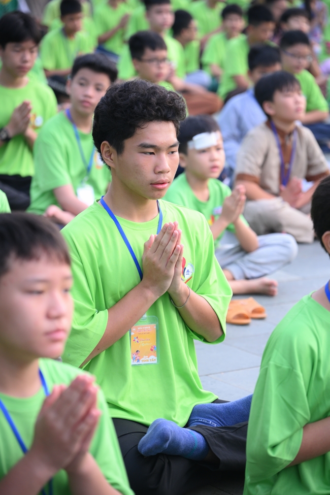 Ngày thứ 4 Khoá tu thiếu nhi – XGGD 2025 – Pháp thoại “Nguyện làm người con Phật”