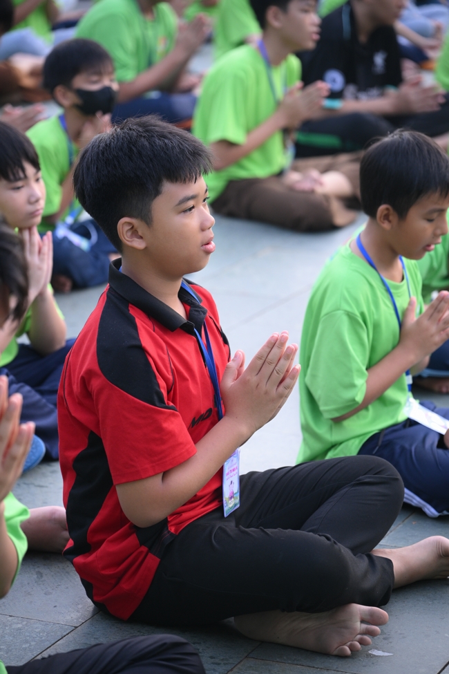 Ngày thứ 4 Khoá tu thiếu nhi – XGGD 2025 – Pháp thoại “Nguyện làm người con Phật”