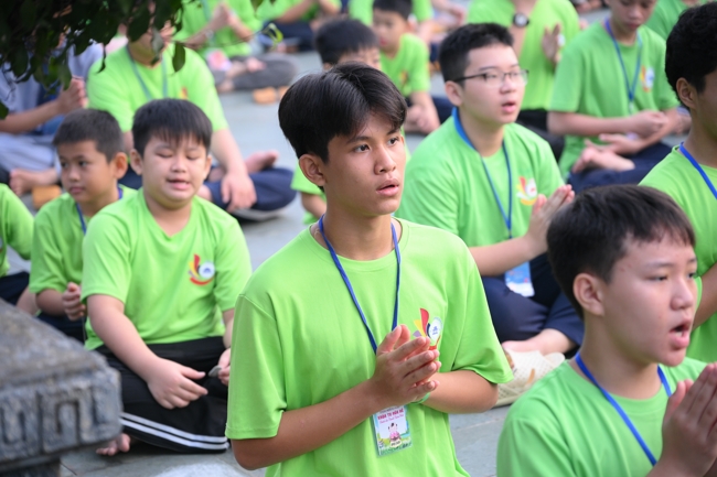 Ngày thứ 4 Khoá tu thiếu nhi – XGGD 2025 – Pháp thoại “Nguyện làm người con Phật”