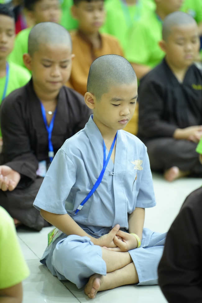 Ngày thứ 4 Khoá tu thiếu nhi – XGGD 2025 – Pháp thoại “Nguyện làm người con Phật”