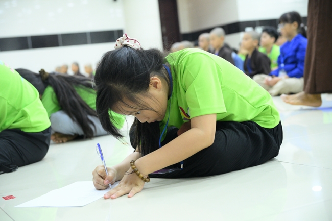 Ngày thứ 4 Khoá tu thiếu nhi – XGGD 2025 – Pháp thoại “Nguyện làm người con Phật”