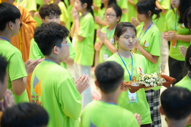 Ngày thứ 4 Khoá tu thiếu nhi – XGGD 2025 – Pháp thoại “Nguyện làm người con Phật”