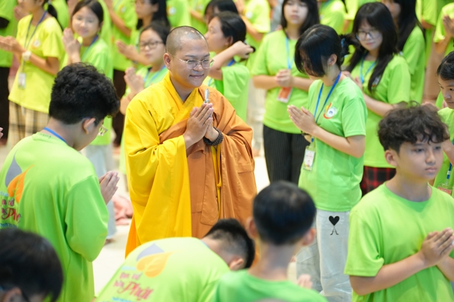 Ngày thứ 4 Khoá tu thiếu nhi – XGGD 2025 – Pháp thoại “Nguyện làm người con Phật”