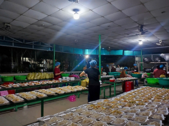 Giving box-lunch portions on occasion the Summer Retreat 2025