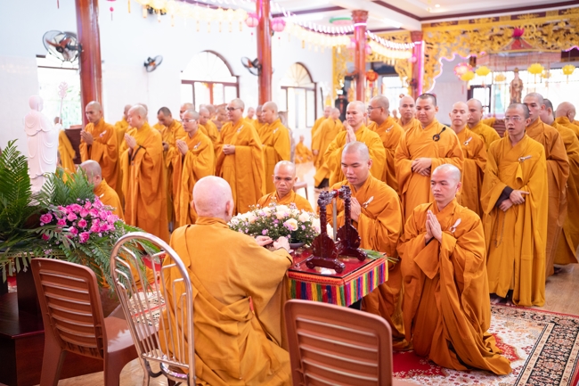 Holding Pravaranà Ceremony of the Director Board (DB) of Hoc Mon Commune's Vietnam Buddhist Sangha (VBS)