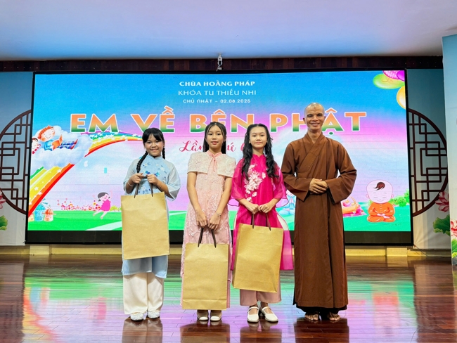 Khoá tu thiếu nhi “Em về bên Phật” Lần thứ 66