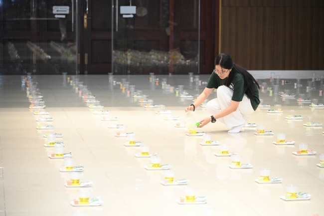 The meditation–tea night tranquility day